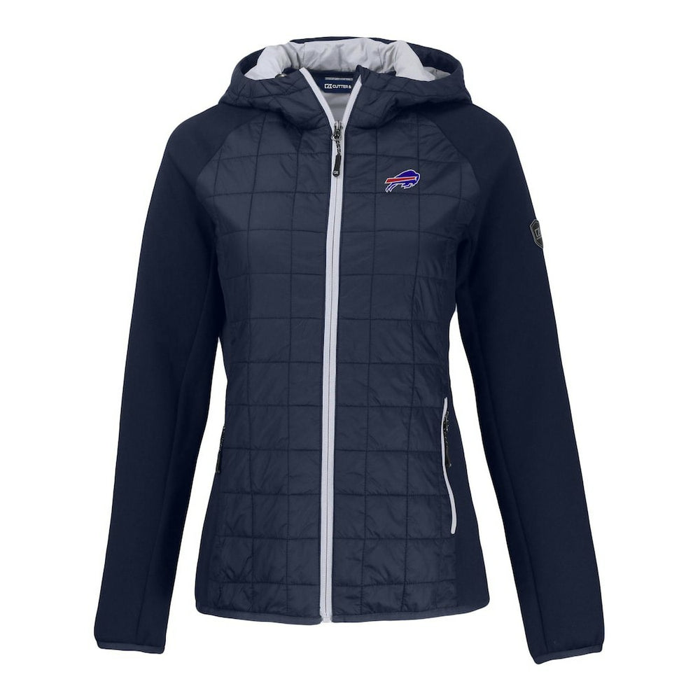 Buffalo Bills Cutter & Buck Women's Rainier Primaloft Eco Full-Zip Hybrid Jacket Navy - NFL