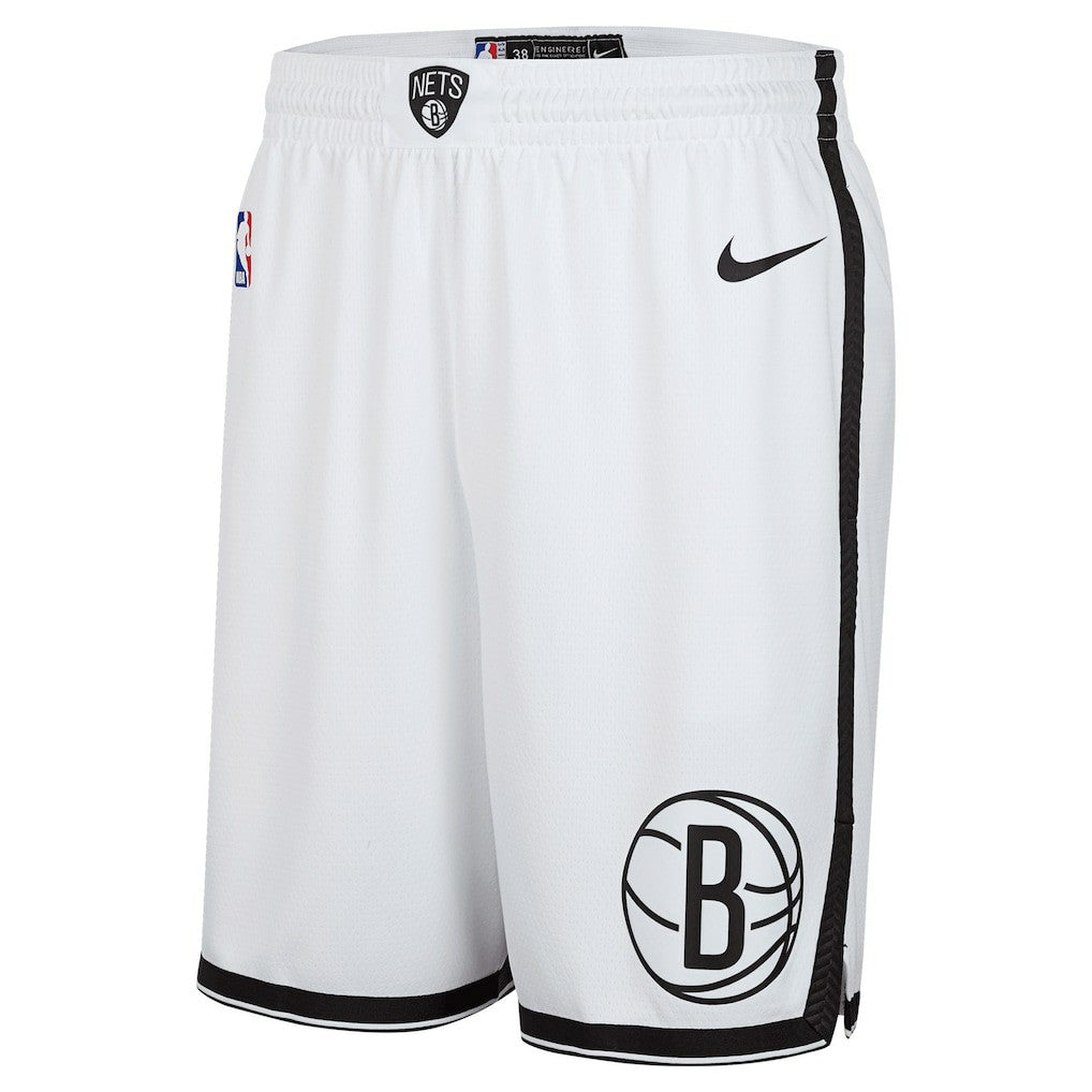 Nike - Brooklyn Nets 2024/25 Association Edition Swingman Shorts - White