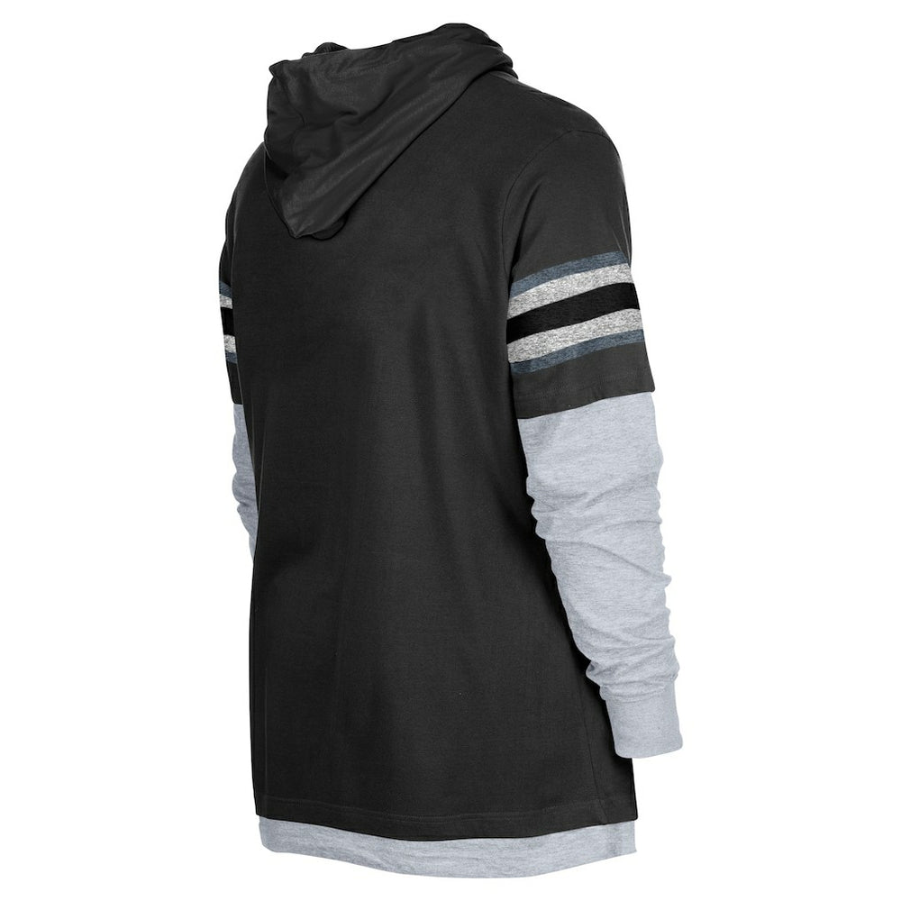 Las Vegas Raiders New Era Twofer Long Sleeve Hooded T-Shirt Black - NFL