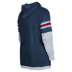 Tennessee Titans New Era Twofer Long Sleeve Hooded T-Shirt Navy - NFL