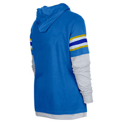 Los Angeles Rams New Era Twofer Long Sleeve Hooded T-Shirt Royal - NFL
