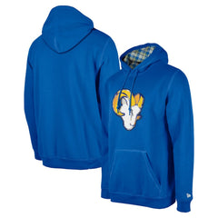Los Angeles Rams New Era 3rd Down Plaid Pullover Hoodie Royal - NFL