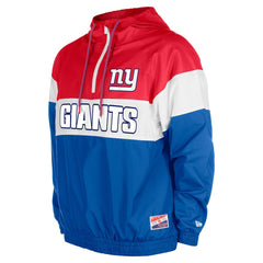 New York Giants New Era 3rd Down Raglan Quarter-Zip Windbreaker Jacket Royal - NFL