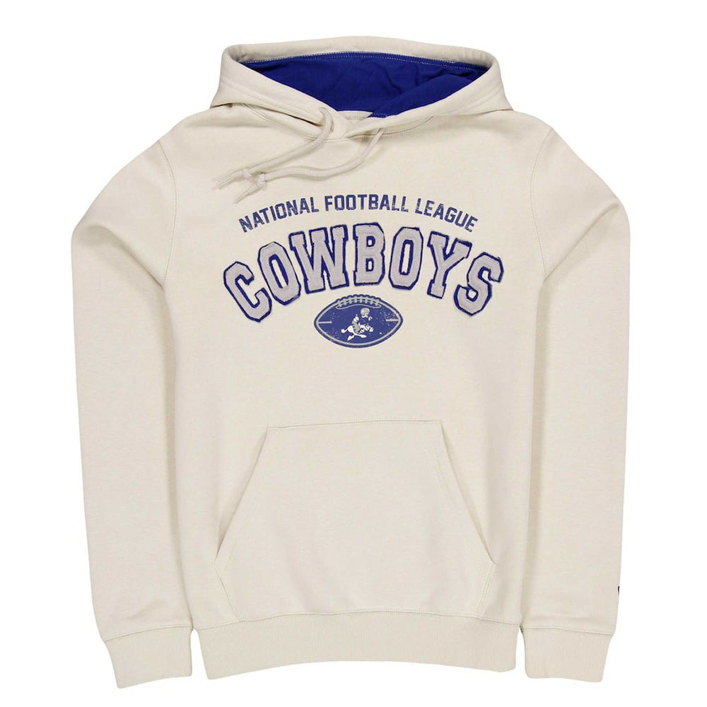 Dallas Cowboys New Era Historic 3rd Down Pullover Hoodie Cream - NFL
