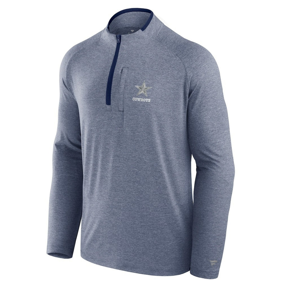 Dallas Cowboys Unisex Front Office Performance Primary Quarter-Zip Jacket Navy - Fanatics