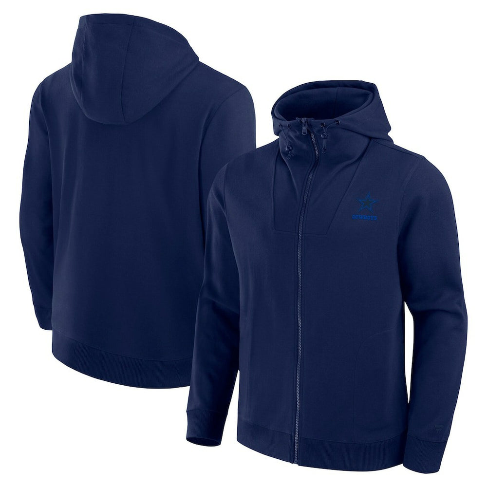 Dallas Cowboys Unisex Front Office Full-Zip Hoodie Navy - Fanatics