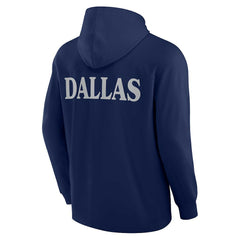 Dallas Cowboys Elements Blaze Tri-Blend Long Sleeve Hoodie T-Shirt Navy - Fanatics