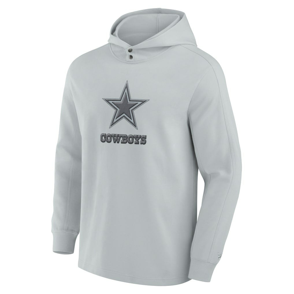 Dallas Cowboys Elements Blaze Tri-Blend Long Sleeve Hoodie T-Shirt Gray - Fanatics