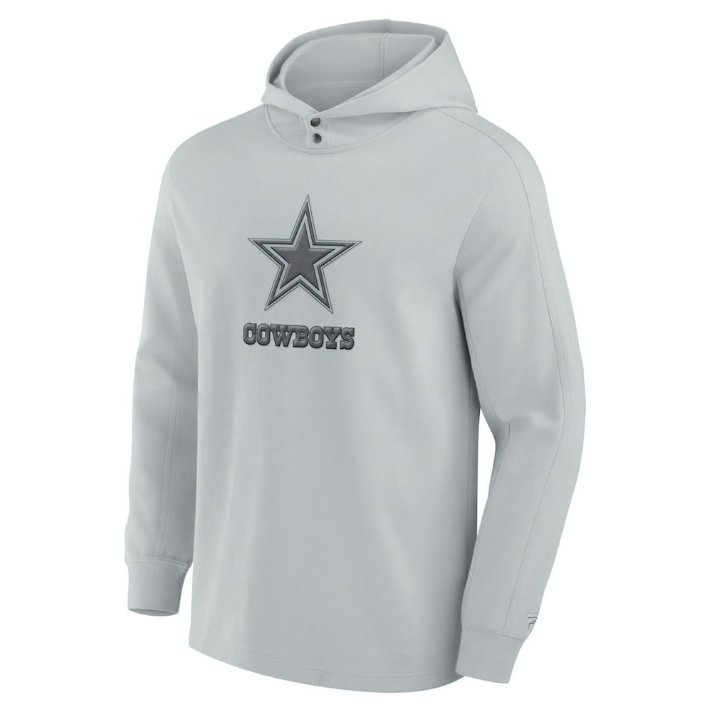 Dallas Cowboys Elements Blaze Tri-Blend Long Sleeve Hoodie T-Shirt Gray - Fanatics