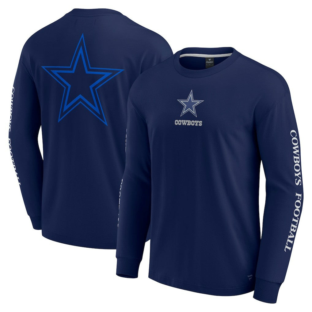 Dallas Cowboys Unisex Elements Strive Long Sleeve T-Shirt Navy - Fanatics