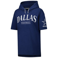 Dallas Cowboys Unisex Elements Ready Short Sleeve Pullover Hoodie Navy - Fanatics