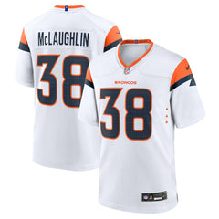 Jaleel McLaughlin Denver Broncos Game Jersey White - Nike