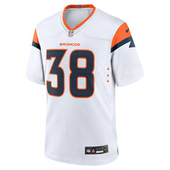 Jaleel McLaughlin Denver Broncos Game Jersey White - Nike