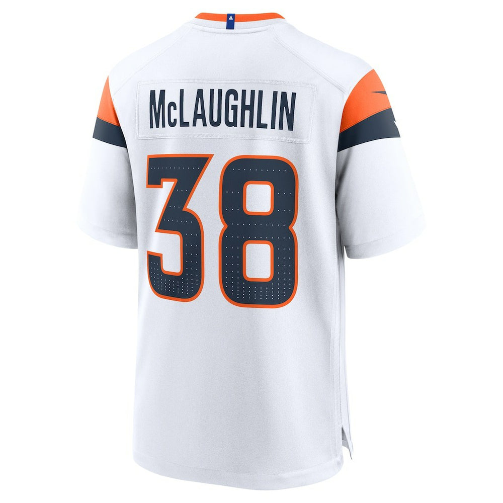 Jaleel McLaughlin Denver Broncos Game Jersey White - Nike