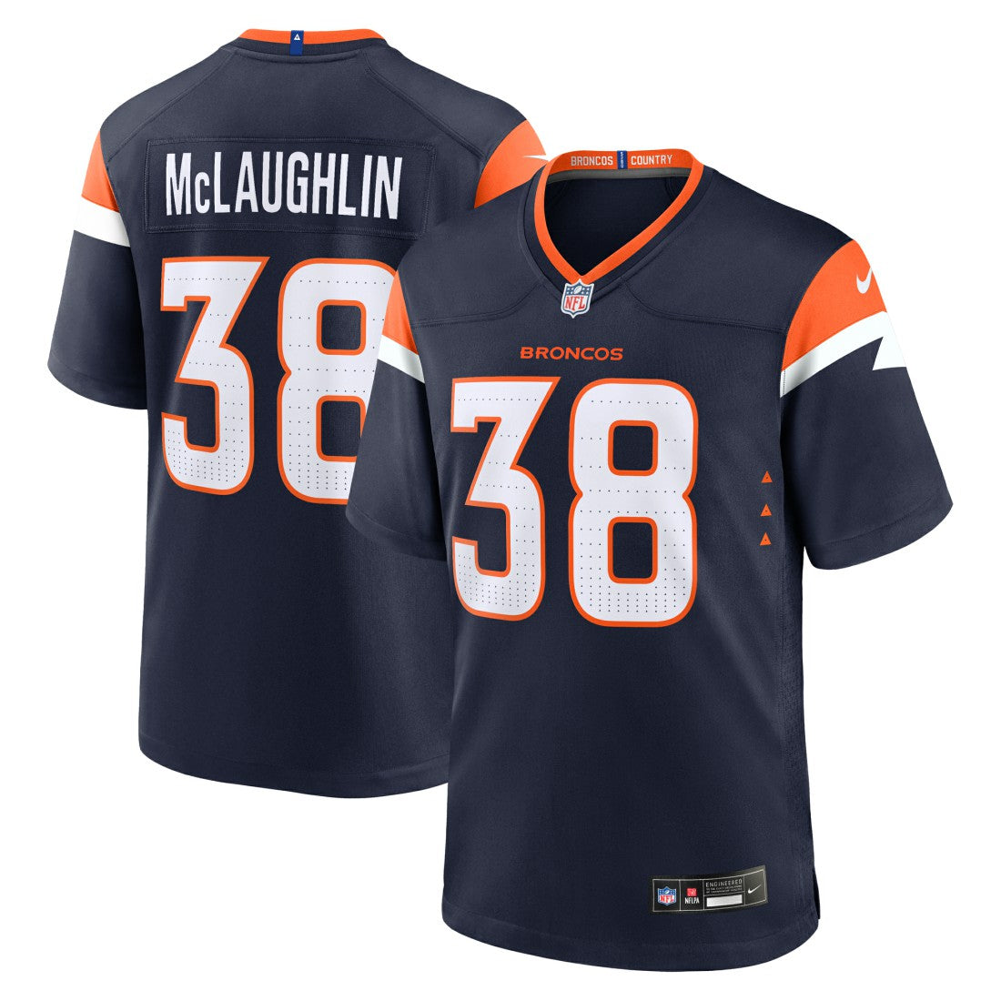 Jaleel McLaughlin Denver Broncos Alternate Game Jersey Navy - Nike