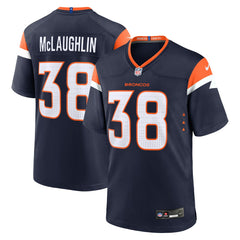 Jaleel McLaughlin Denver Broncos Alternate Game Jersey Navy - Nike