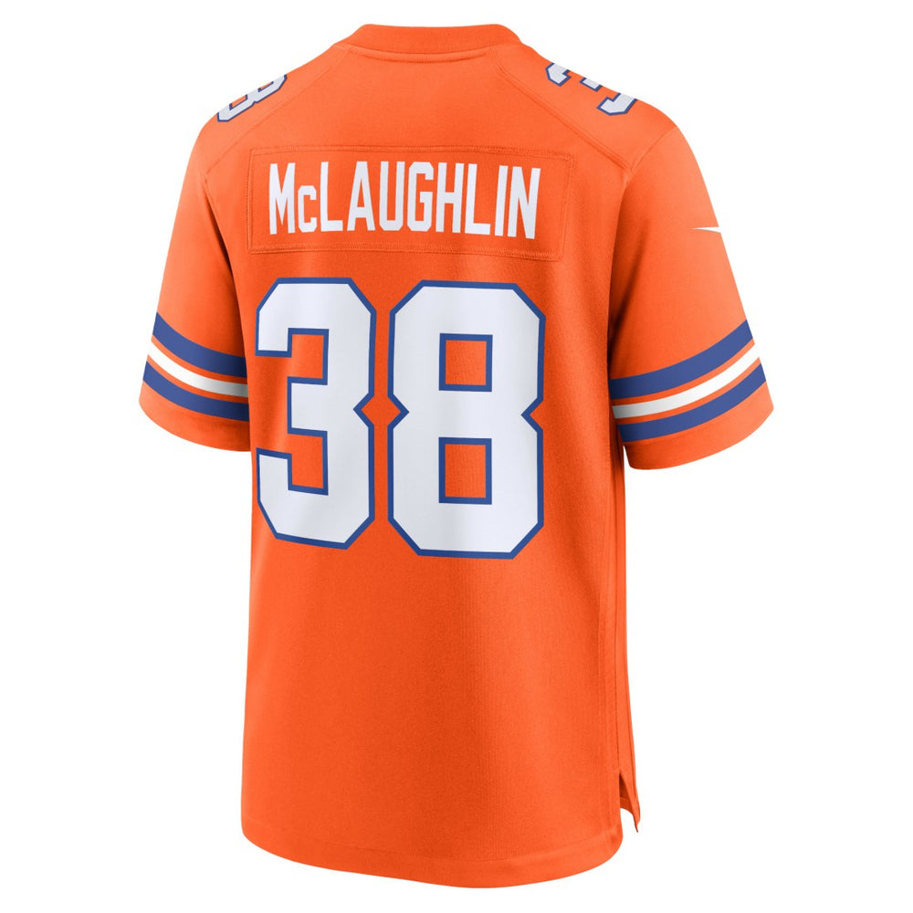 Jaleel McLaughlin Denver Broncos Mile High Collection 1977 Throwback Player Game Jersey Orange - Nike