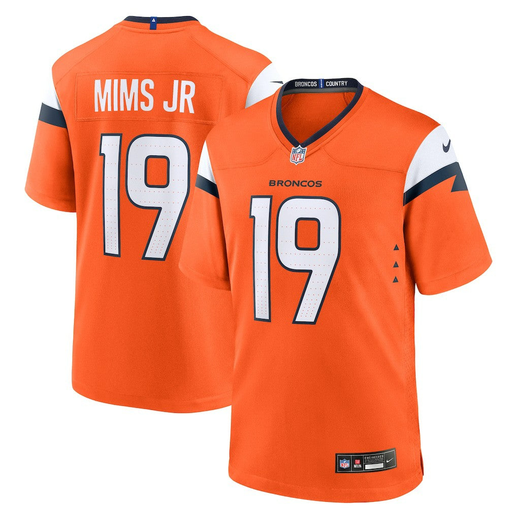 Marvin Mims Jr Denver Broncos Team Game Jersey - Orange | NFL Jerseys