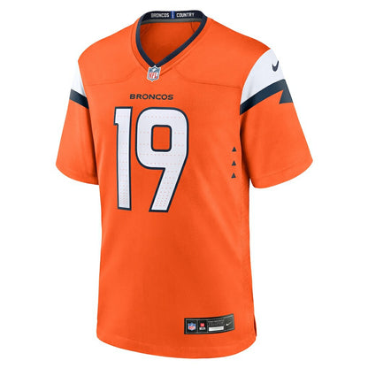 Marvin Mims Jr Denver Broncos Team Game Jersey - Orange | NFL Jerseys