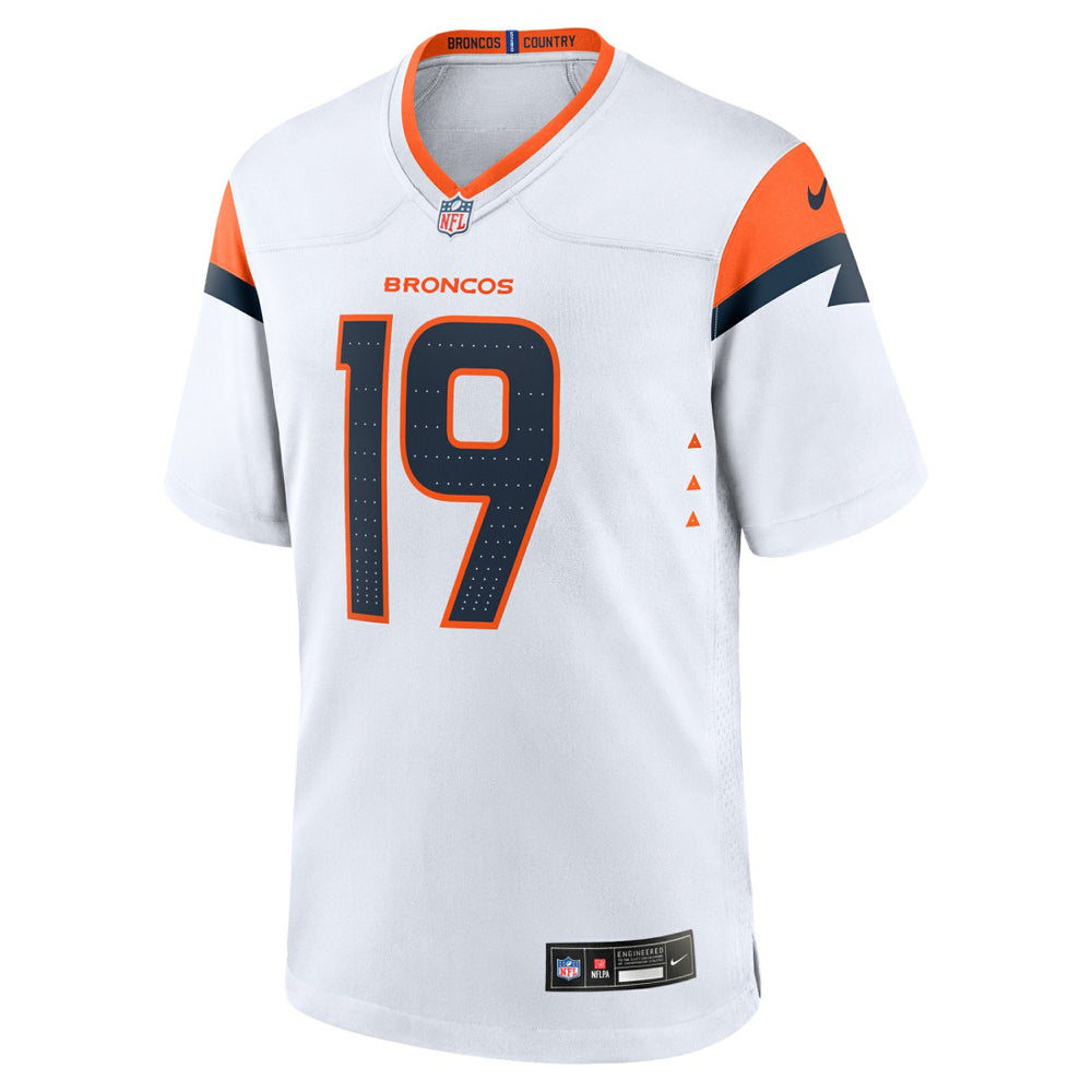 Marvin Mims Jr Denver Broncos Game Jersey White - Nike