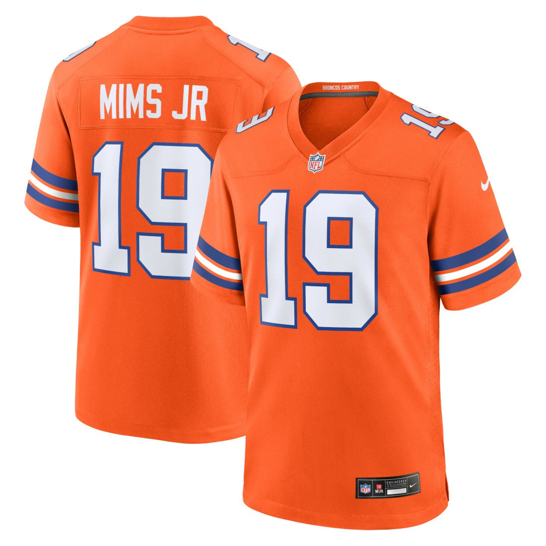 Marvin Mims Jr Denver Broncos Mile High Collection 1977 Throwback Player Game Jersey Orange - Nike