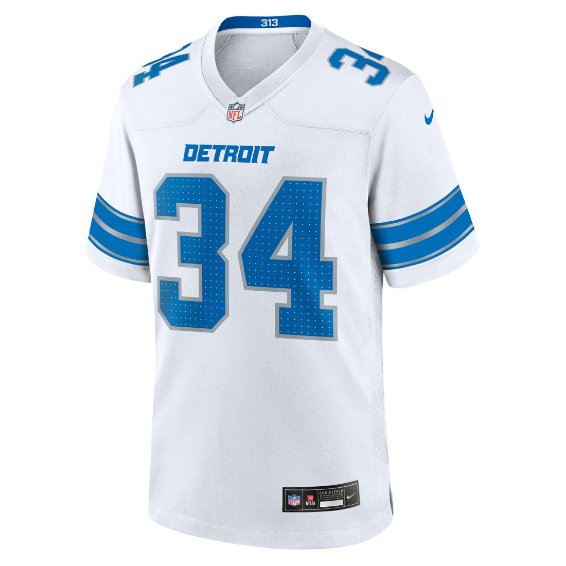 Alex Anzalone Detroit Lions White Game Jersey - White | NFL Jerseys