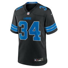 Alex Anzalone Detroit Lions 2nd Alternate Game Jersey Black - Nike