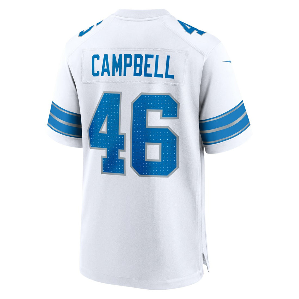 Jack Campbell Detroit Lions White Game Jersey White - Nike