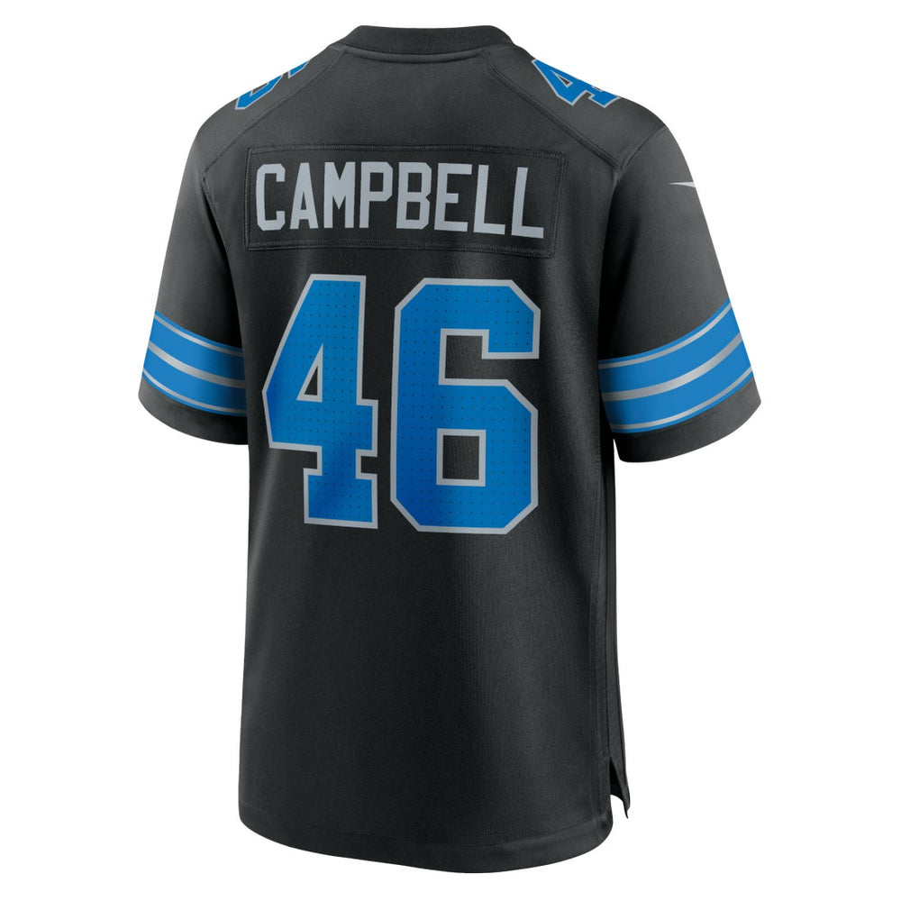 Jack Campbell Detroit Lions 2nd Alternate Game Jersey Black - Nike