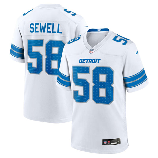 Penei Sewell Detroit Lions Game Jersey - White | NFL Jerseys
