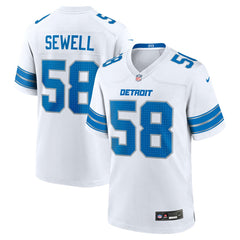 Penei Sewell Detroit Lions Game Jersey White - Nike