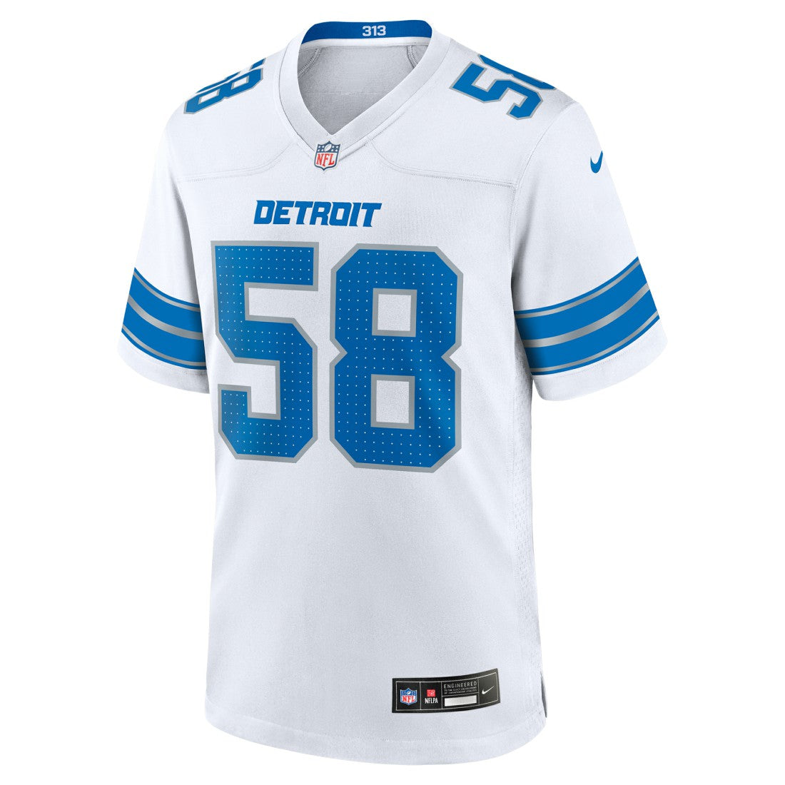 Penei Sewell Detroit Lions Game Jersey White - Nike