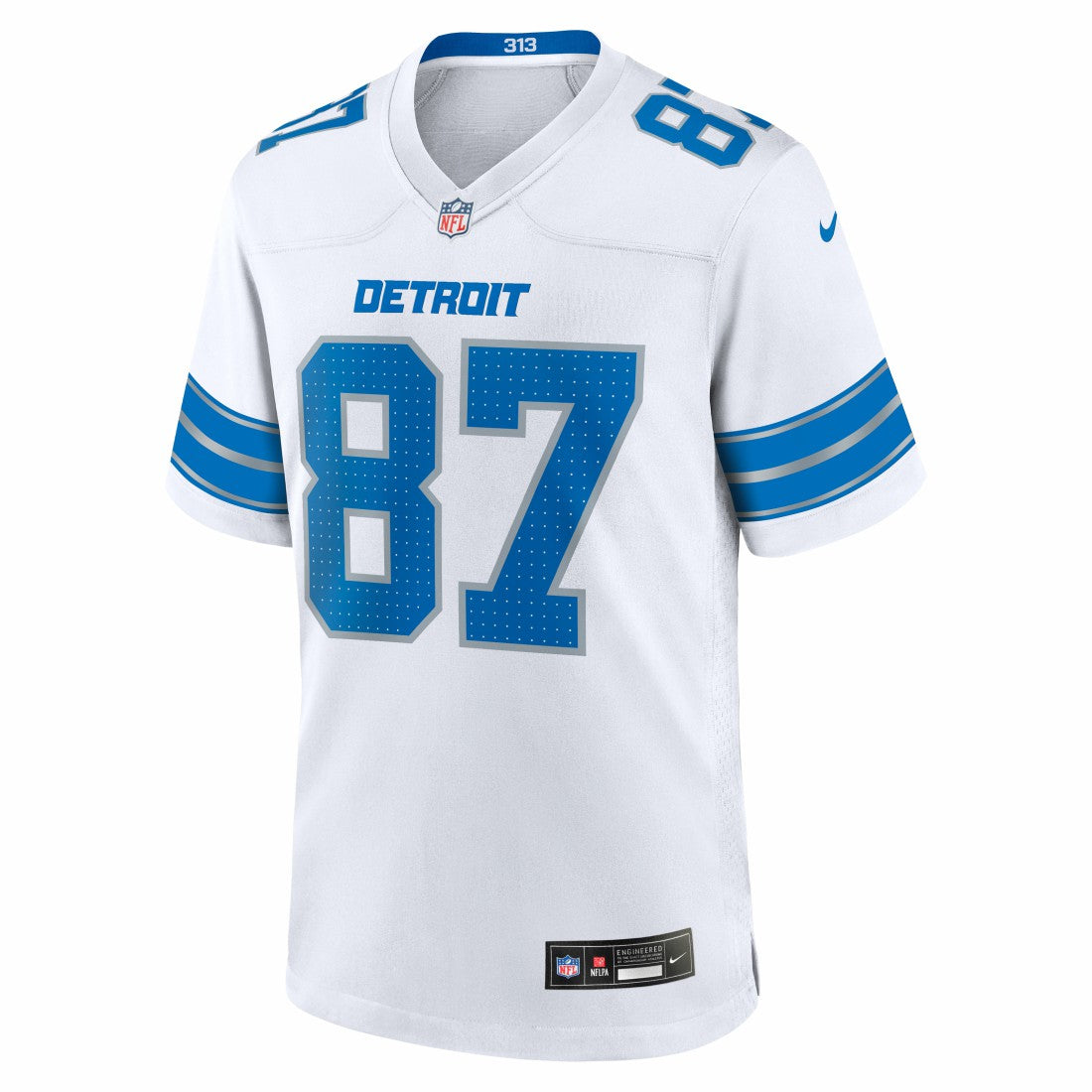 Sam LaPorta Detroit Lions White Game Jersey White - Nike