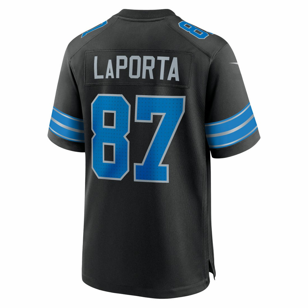 Sam LaPorta Detroit Lions 2nd Alternate Game Jersey Black - Nike