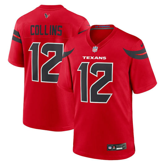 Nico Collins Houston Texans Alternate Game Jersey - Red | NFL Jerseys