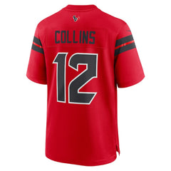 Nico Collins Houston Texans Alternate Game Jersey Red - Nike