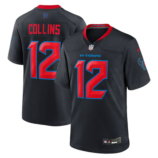 Nico Collins Houston Texans 2nd Alternate Game Jersey - Navy | NFL Jerseys