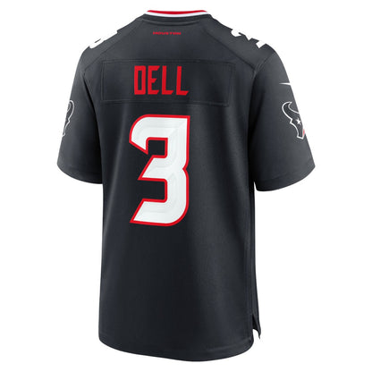 Tank Dell Houston Texans Game Jersey - Navy | NFL Jerseys