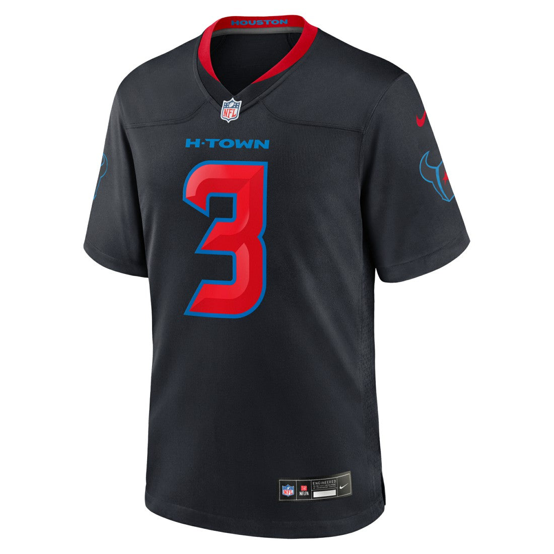Tank Dell Houston Texans 2nd Alternate Game Jersey - Navy | NFL Jerseys