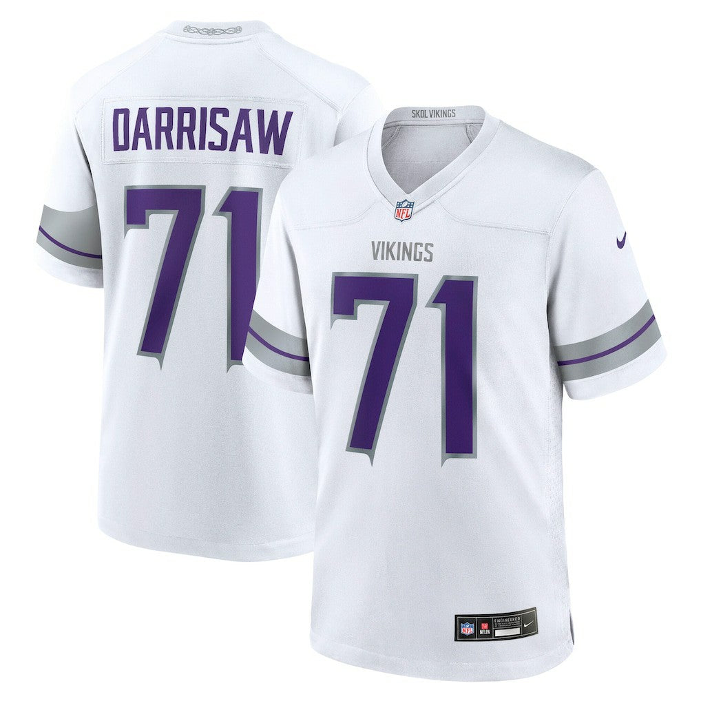 Christian Darrisaw Minnesota Vikings Alternate Game Jersey White - Nike