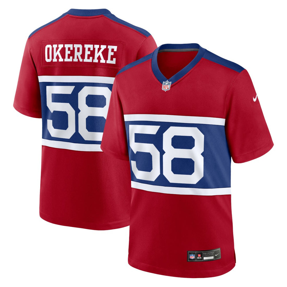 Bobby Okereke New York Giants Alternate Player Game Jersey Century Red - Nike
