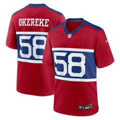 Bobby Okereke New York Giants Alternate Player Game Jersey Century Red - Nike