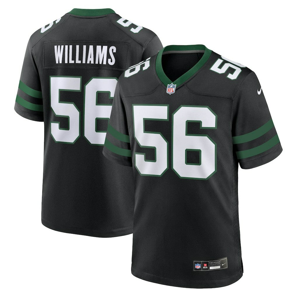 Quincy Williams New York Jets Alternate Game Jersey Legacy Black - Nike