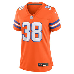 Jaleel McLaughlin Denver Broncos Women's Mile High Collection 1977 Throwback Player Game Jersey Orange - Nike