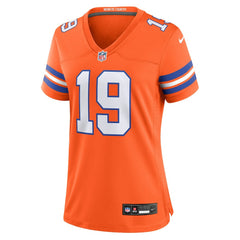 Marvin Mims Jr Denver Broncos Women's Mile High Collection 1977 Throwback Player Game Jersey Orange - Nike