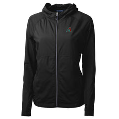 Arizona Diamondbacks Cutter & Buck Women's Adapt Eco Knit Hybrid Recycled Full-Zip Hoodie discount