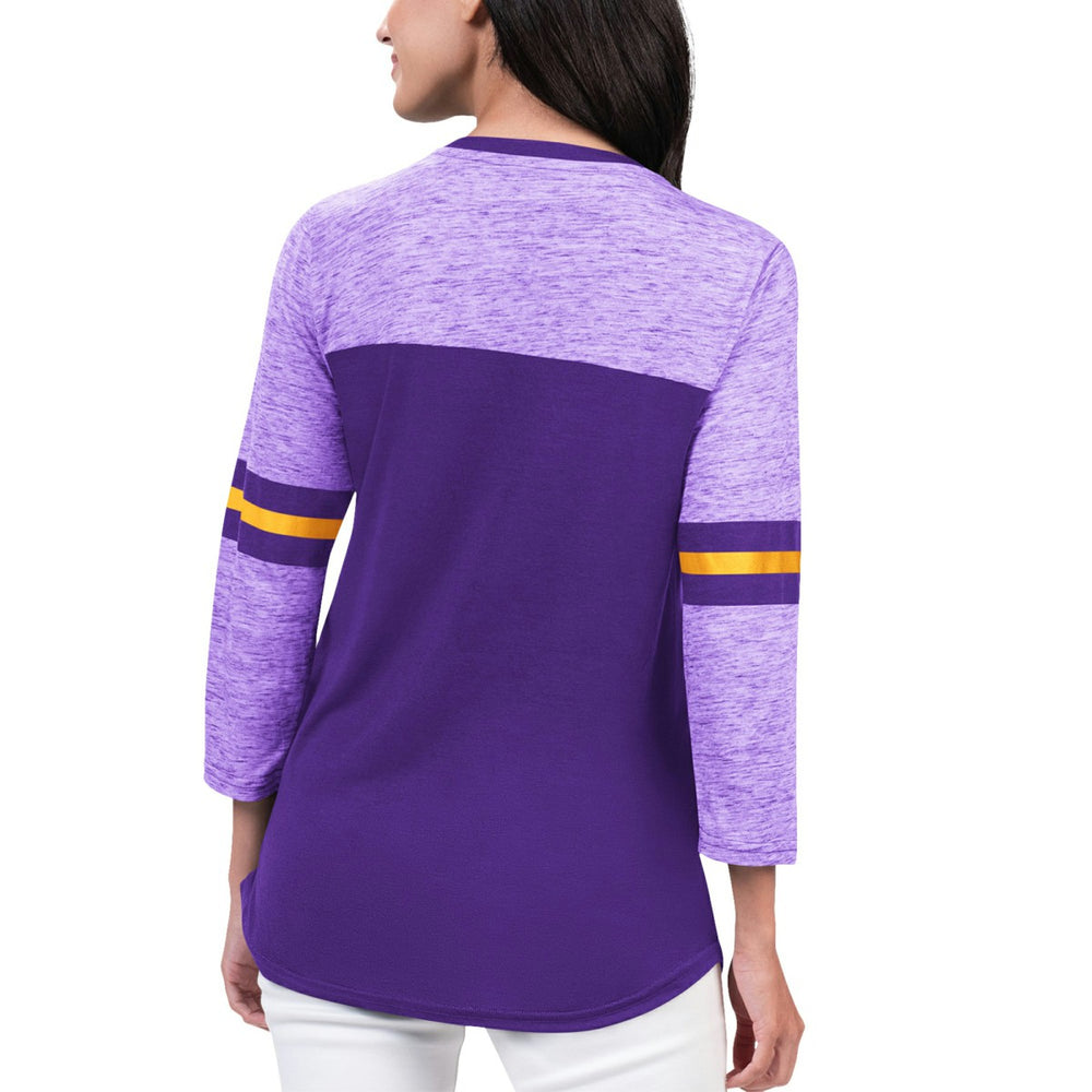 NBA - Los Angeles Lakers G-III 4Her by Carl Banks Women's Play the Game 3/4-Sleeve T-Shirt - Purple
