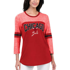 NBA - Chicago Bulls G-III 4Her by Carl Banks Women's Play the Game 3/4-Sleeve T-Shirt - Red