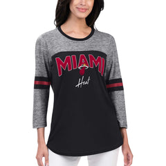NBA - Miami Heat G-III 4Her by Carl Banks Women's Play the Game 3/4-Sleeve T-Shirt - Black