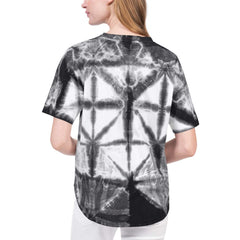 NBA - Miami Heat G-III 4Her by Carl Banks Women's Tournament Raglan Oversized Tie-Dye V-Neck T-Shirt - Black